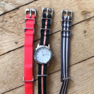 Ladies timex watch and straps